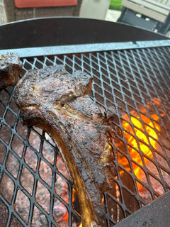 Fire Pit Grill Grate steak - Direct Flame Cooking - Rough & Rigid